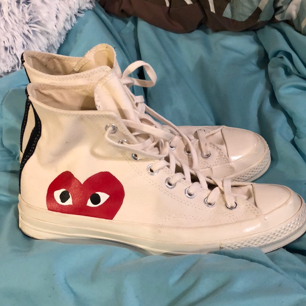 Comme des Garçons high-top, white converse